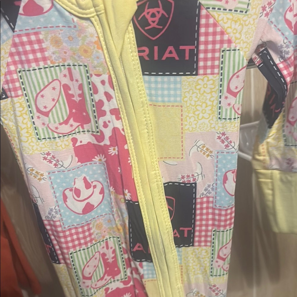 Ariat Pastel Patchwork Onesie